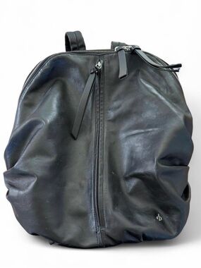 Rag and Bone Commuter Black Leather Backpack